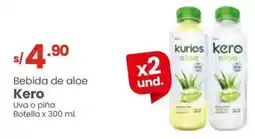 Vega Kero bebida de aloe uva o piňa botella oferta