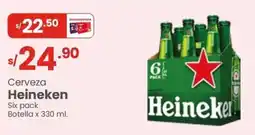 Vega Heineken cerveza six pack botella oferta
