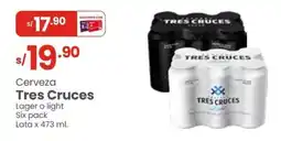 Vega Tres cruces cerveza lager o light oferta