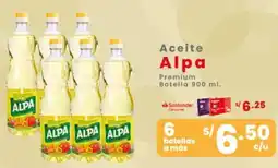 Vega Alpa aceite premium botella oferta