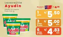 Vega Ayudín lavavajilla limón en pasta pote oferta