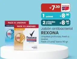Vega Rexona jabón antibacterial oferta