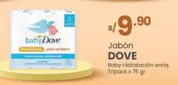 Vega Dove jabón baby hidratación enriq. tripack oferta