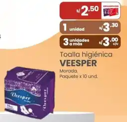 Vega Veesper toalla higiénica oferta