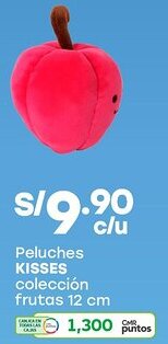 Tottus Kisses peluches colección frutas oferta