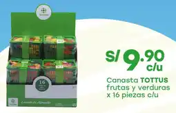 Tottus Tottus canasta frutas y verduras oferta