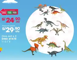 Tottus Dino state dino set x 5 oferta