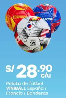Tottus Viniball españa / francia / banderas pelota de fútbol oferta