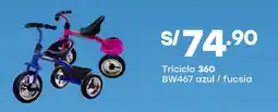 Tottus Triciclo 360 bw467 azul / fucsia oferta