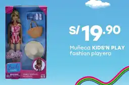 Tottus Kids'n play muñeca fashion playera oferta