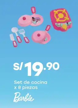 Tottus Barbie set de cocina oferta
