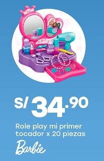 Tottus Barbie role play mi primer tocador oferta