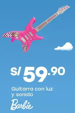 Tottus Barbie guitarra con luz y sonido oferta