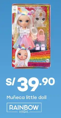 Tottus Rainbow muñeca little doll oferta