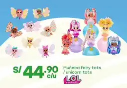 Tottus Muñeca fairy tots / unicorn tots oferta