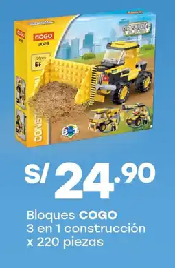 Tottus Cogo bloques 3 en 1 construcción oferta