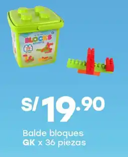 Tottus GK balde bloques oferta