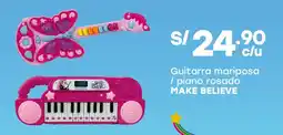Tottus Make believe guitarra mariposa / piano rosado oferta