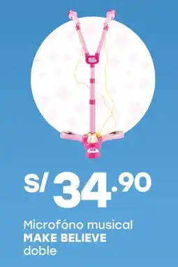 Tottus Make believe microfóno musical doble oferta