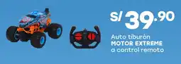 Tottus Motor extreme auto tiburón a control remoto oferta