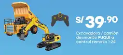 Tottus Fuqui excavadora / camión desmonte a control remoto 1:24 oferta
