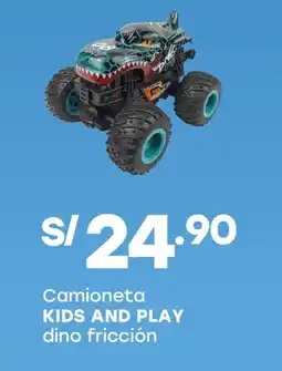 Tottus Kids and play camioneta dino fricción oferta