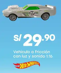Tottus Vehículo a fricción con luz y sonido 1:16 oferta