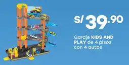 Tottus Kids and play garaje de 4 pisos con 4 autos oferta