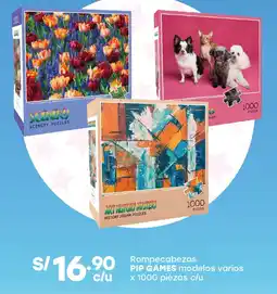 Tottus Pip games rompecabezas modelos varios oferta