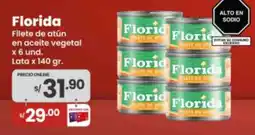 Vega Florida filete de atún en aceite vegetal oferta
