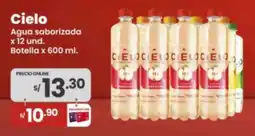 Vega Cielo agua saborizada botella oferta