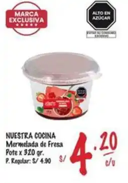 MaxiAhorro Nuestra cocina mermelada de fresa pote oferta