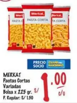MaxiAhorro Merkat pastas cortas variadas bolsa oferta