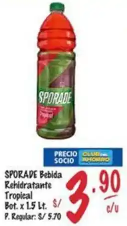 MaxiAhorro Sporade bebida rehidratante tropical bot. oferta