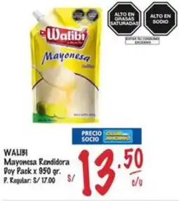 MaxiAhorro Walibi mayonesa rendidora doy pack oferta