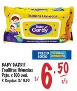 MaxiAhorro Baby gardy toallitas húmedas pqte oferta
