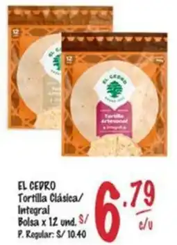 MaxiAhorro El cedro tortilla clásica/ integral bolsa oferta