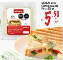 MaxiAhorro Merkat queso edam en tajadas pqte. oferta