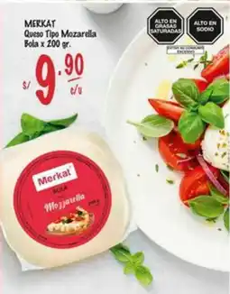 MaxiAhorro Merkat queso tipo mozarella bola oferta