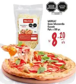 MaxiAhorro Merkat queso mozzarella rayado pqte. oferta