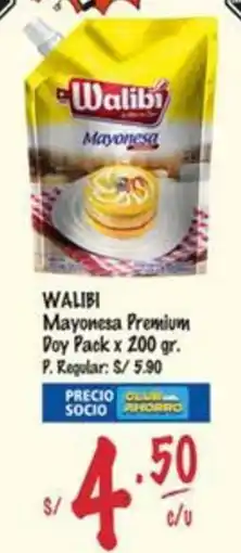 MaxiAhorro Walibi mayonesa premium doy pack oferta