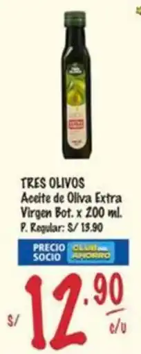 MaxiAhorro Tres olivos aceite de oliva extra virgen bot. oferta