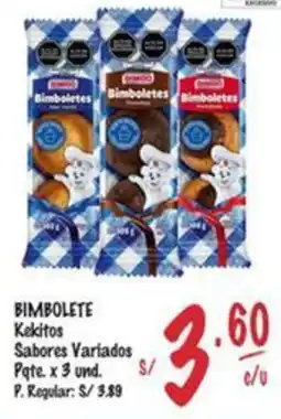 MaxiAhorro Bimbolete kekitos sabores variados pqte oferta