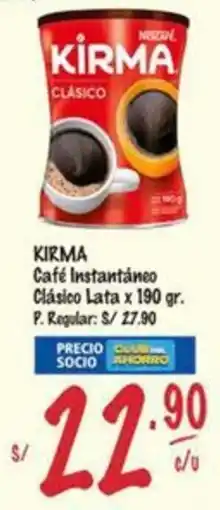 MaxiAhorro Kirma café instantáneo clásico lata oferta
