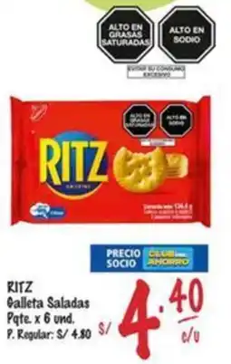MaxiAhorro Ritz galleta saladas pate. oferta