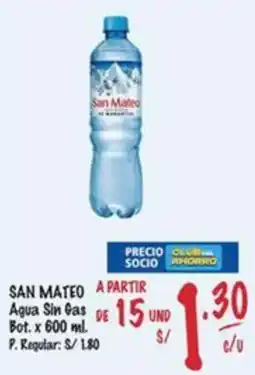 MaxiAhorro San mateo agua sin gas bot. oferta