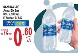 MaxiAhorro San carlos aqua sin gas bot. oferta
