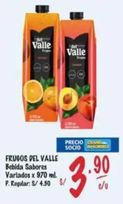 MaxiAhorro Frugos del valle bebida sabores variados oferta