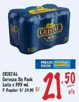 MaxiAhorro Cristal cerveza six pack lata oferta