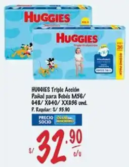 MaxiAhorro Huggies triple acción pañal para bebés oferta